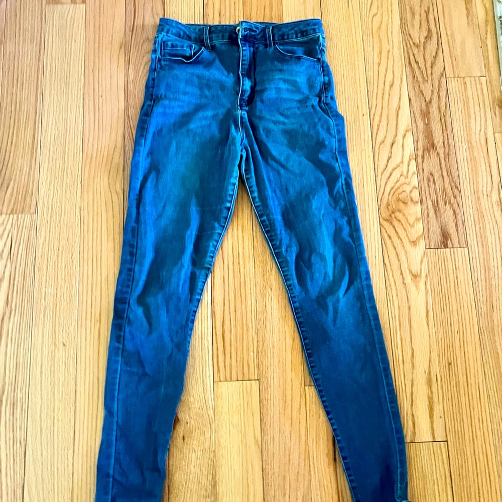 Dark blue jeans for women